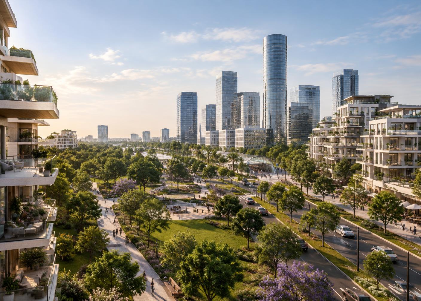 מערב רמת השרון — מתחמים 4+5 — תמונת המחשה
